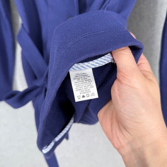 Isaac Mizrahi Belted Unstructured Sweater Blazer Jacket Size M Blue Shawl NWOT - Picture 7 of 11